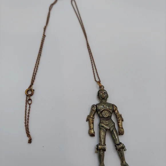 Star Wars Vintage C3PO Pendant w/ chain 1977. A Nostalgic Piece to Collect! - Picture 3 of 14